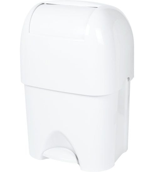 Pedal Operated Nappy Bin - 50L - White