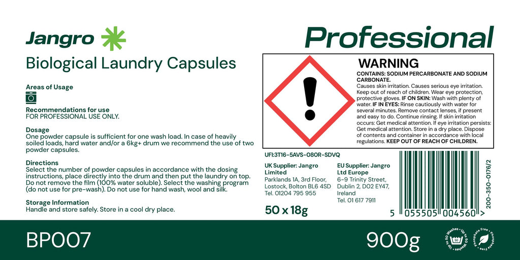 Jangro Biological Laundry Capsules