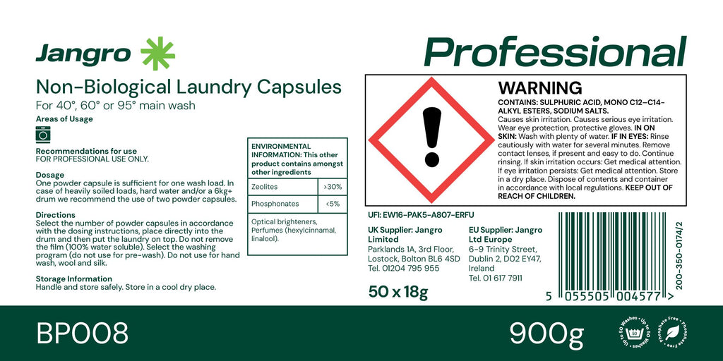 Jangro Non-Biological Laundry Capsules