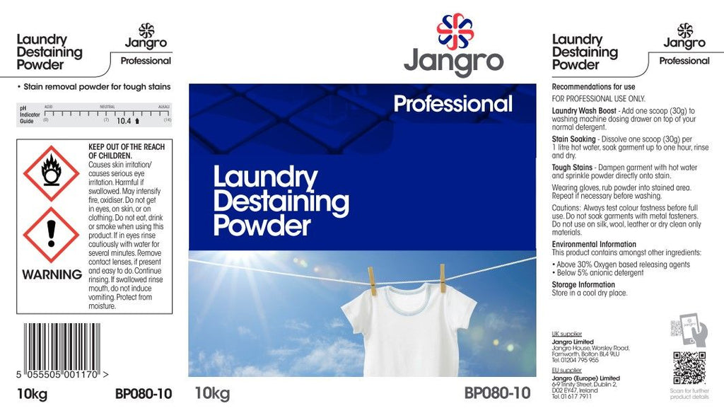 Jangro Professional Laundry Destaining Powder - 10kg