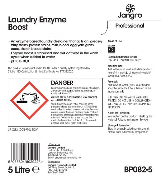 Jangro Laundry Enzyme Boost - 5L