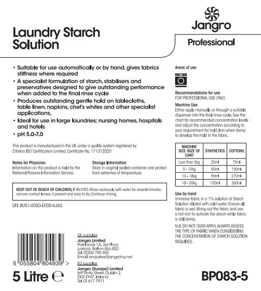 Jangro Laundry Starch Solution - 5L