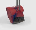 Angle Lobby Dustpan and Soft Brush Set - Red