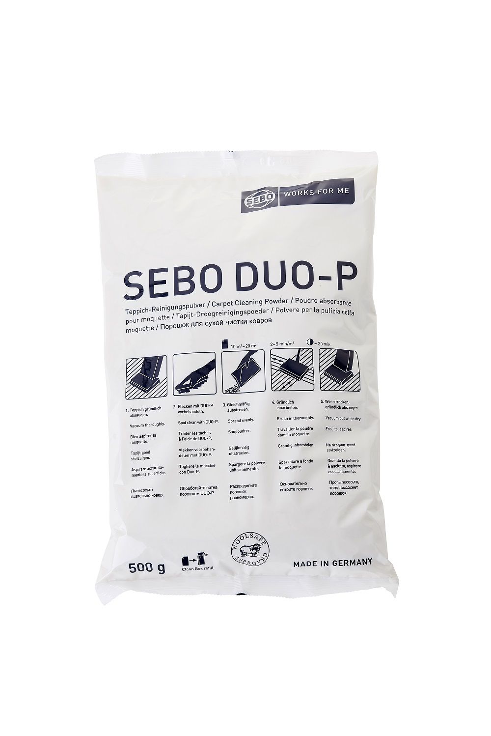 Sebo Duo P Carpet Cleaning Powder - 500g