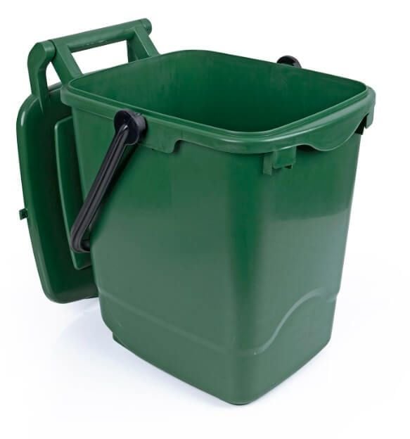 Green Food Waste Bin 23L