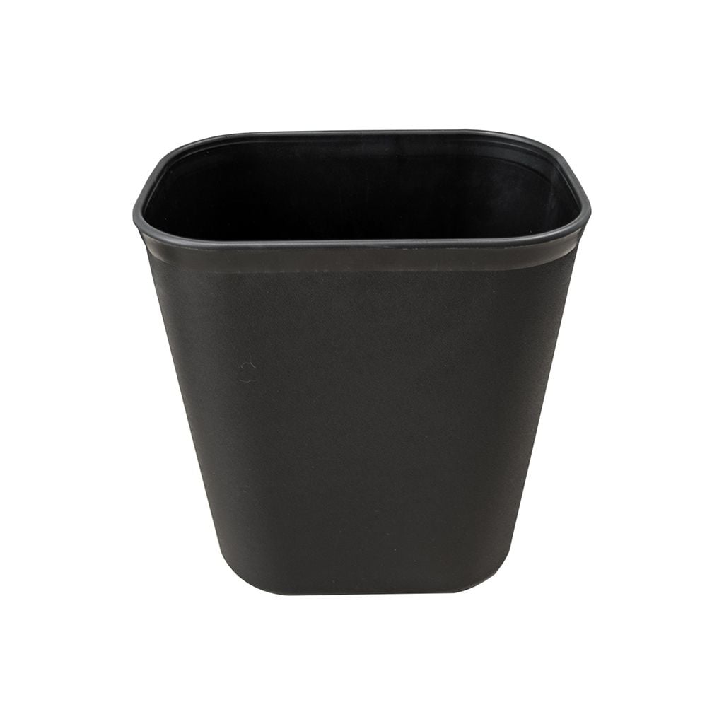 Plastic Waste Basket - 12L - Black