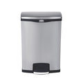 Slim Jim Front Pedal Waste Bin - 90L - Stainless Steel