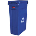 Slim Jim Recycle Waste Bin - 87L - Blue