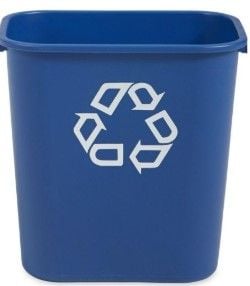 Deskside recycling bin medium - Blue 27L
