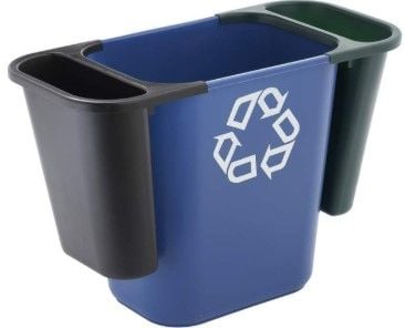 Deskside recycling bin medium - Blue 27L