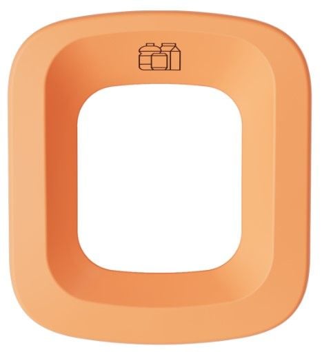 Ubin Mini Lid -  Plastic & Metal (Orange)