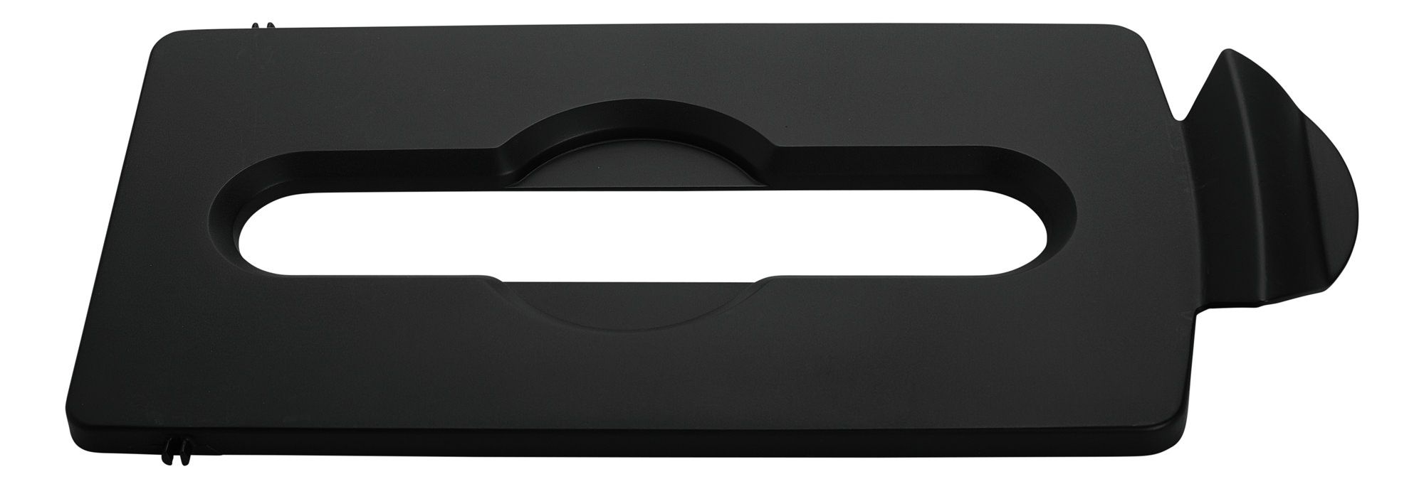 Slim Jim Recycling Station Lid - Paper / Carboard - Black