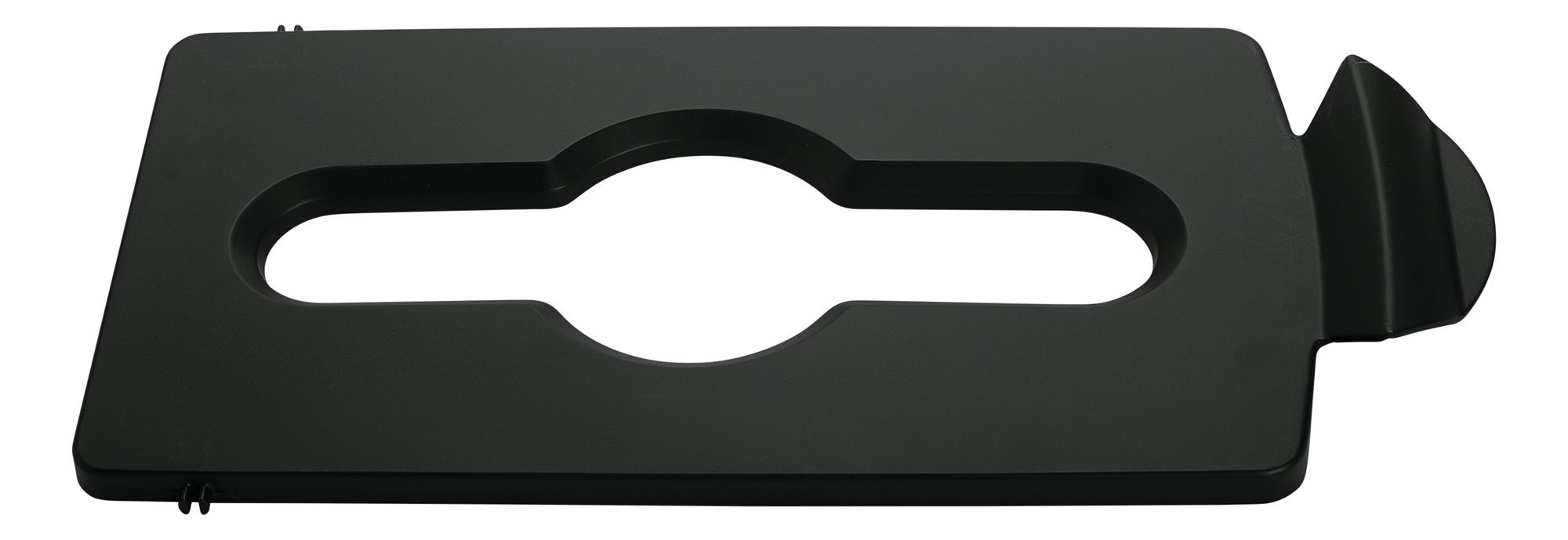 Slim Jim Recycling Station Lid - Mixed Recycling - Black
