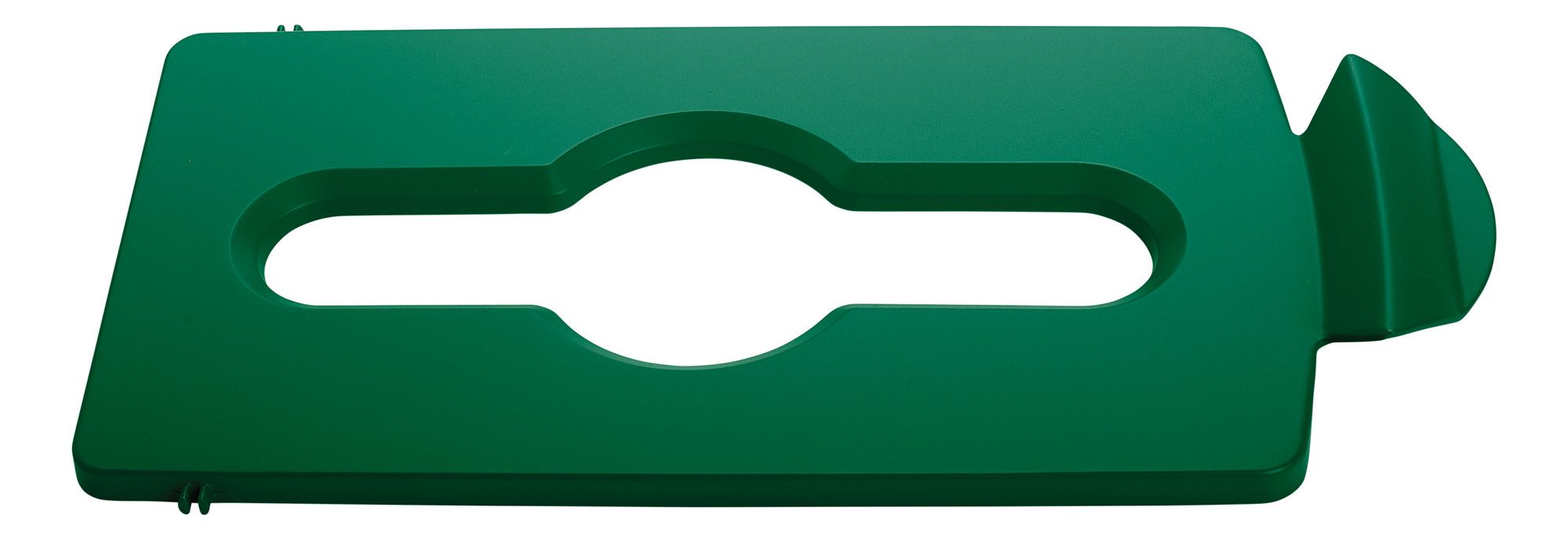Slim Jim Recycling Station Lid - Mixed Recycling - Green