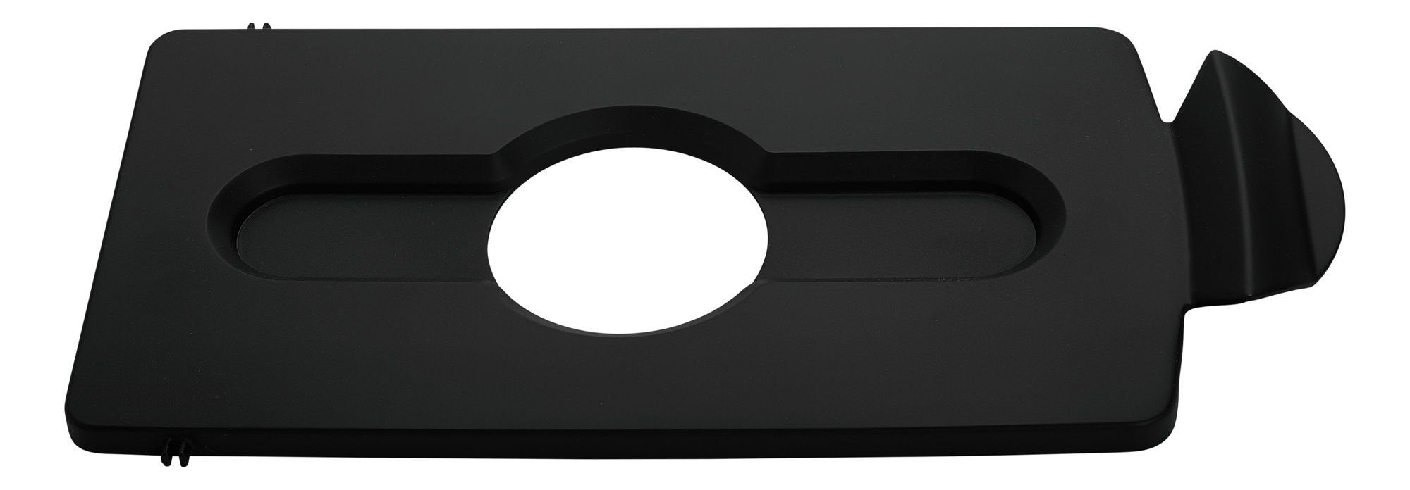 Slim Jim Recycle Waste Bin Lid - Bottles / Cans - Black