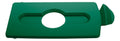 Slim Jim Recycle Waste Bin Lid - Bottles / Cans - Green