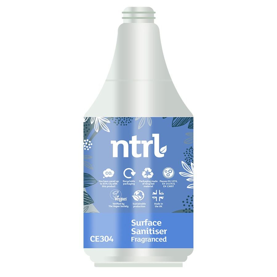 Jangro ntrl Fragranced Surface Sanitiser - Empty Bottle