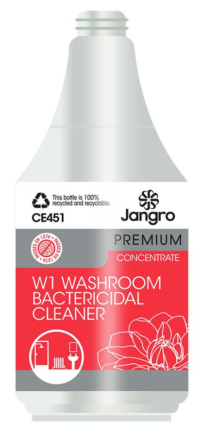 Jangro W1 Washroom Bactericidal Cleaner - Concentrate - Empty Bottle