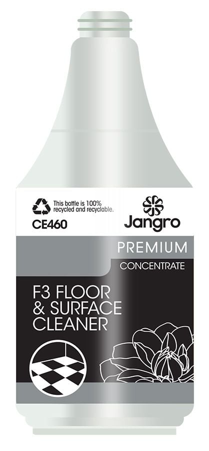 Jangro Premium F3 Floor and Surface Cleaner - Concentrate - Empty Bottle