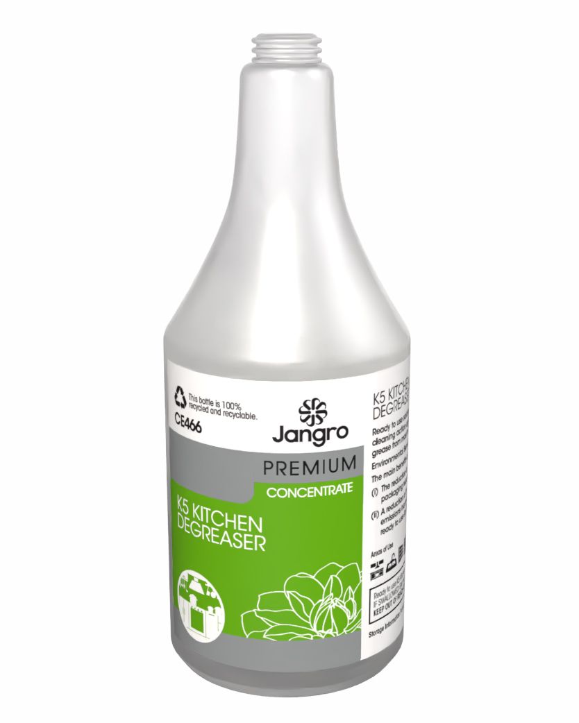 Jangro Premium K5 Kitchen Degreaser - Concentrate - Empty Bottle