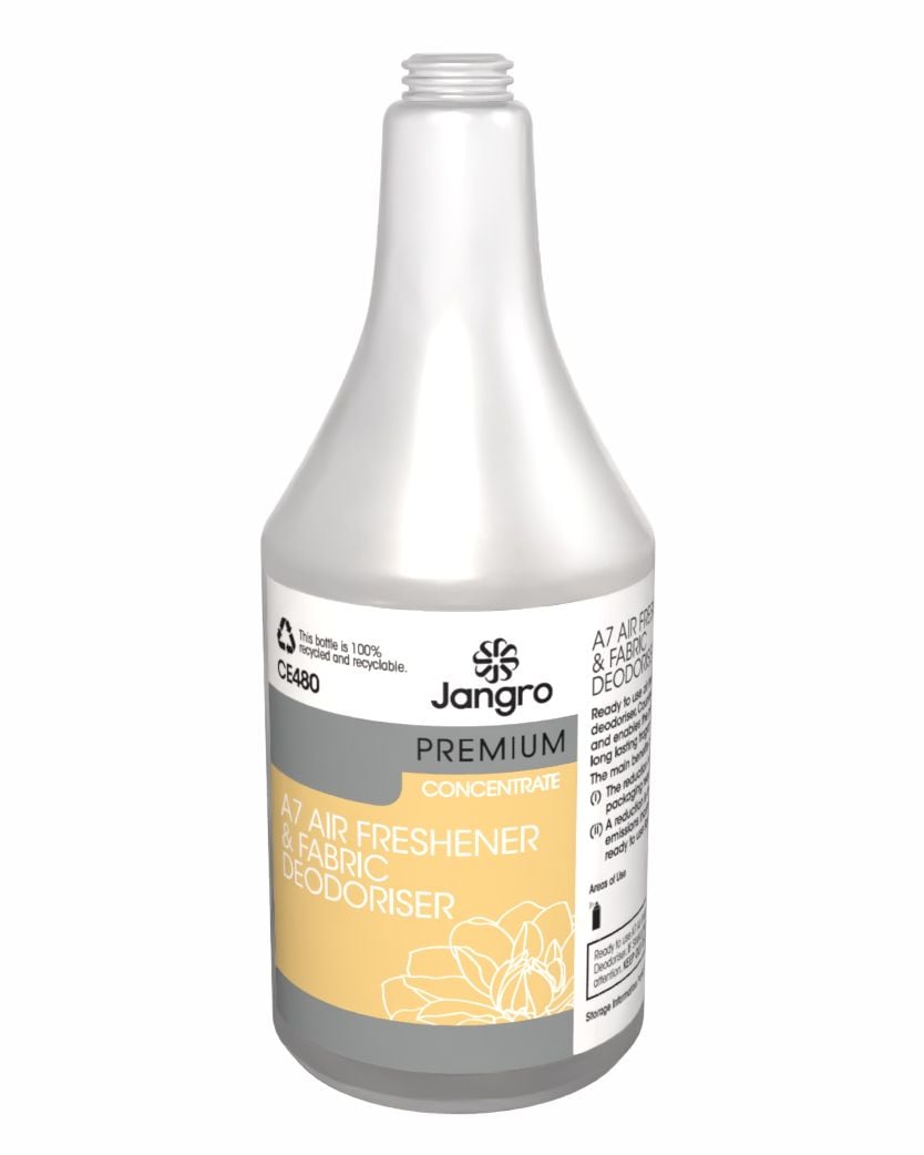 Jangro Premium A7 Air Freshener and Fabric Deodoriser - Concentrate - Empty Bottle