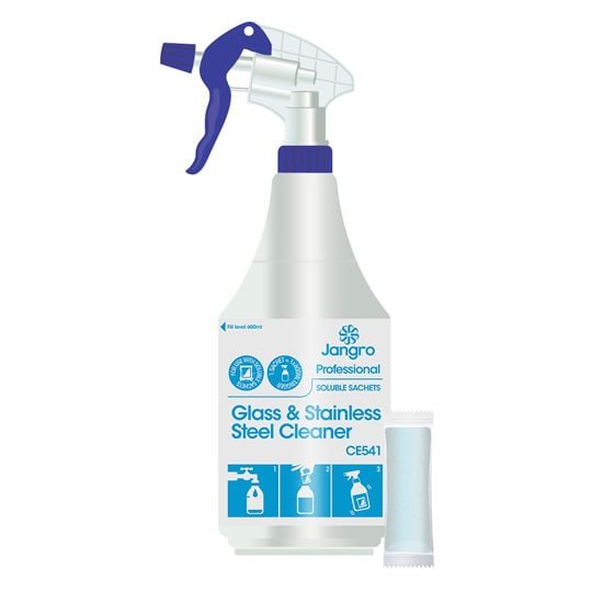 Jangro Professional Glass and Stainless Steel Cleaner Complete Unit