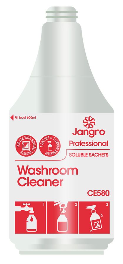 Jangro Professional Washroom Cleaner - Sachets - Empty Bottle