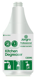 Jangro Professional Kitchen Degreaser - Sachets - Empty Bottle