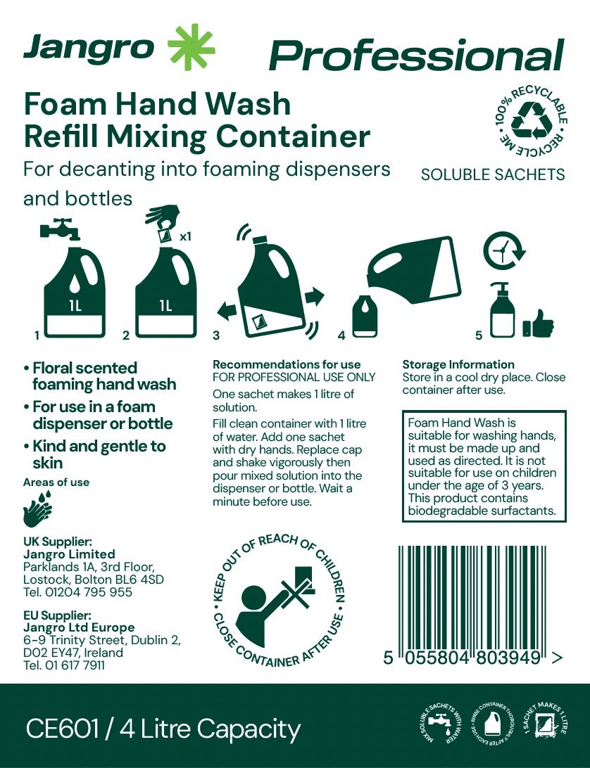 Jangro Professional Foam Hand Wash Mixing Bottle - 4L