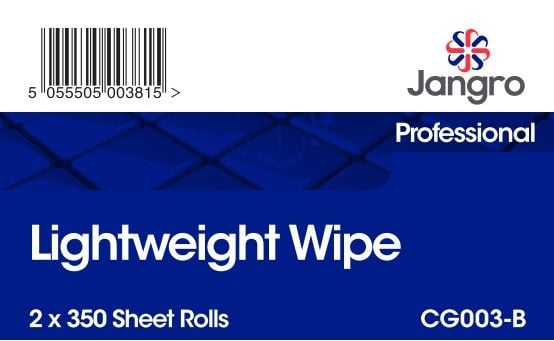 Jangro Lightweight Wipe Rolls - Blue