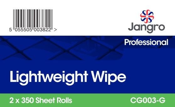 Jangro Lightweight Wipe Rolls - Green