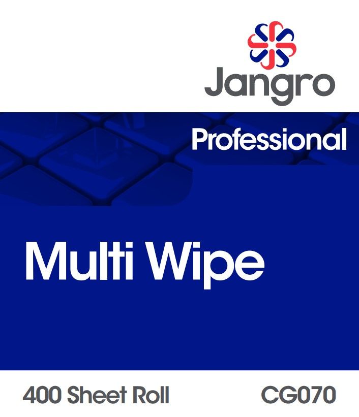 Jangro Professional Multi Wipe Roll - 400 Sheets