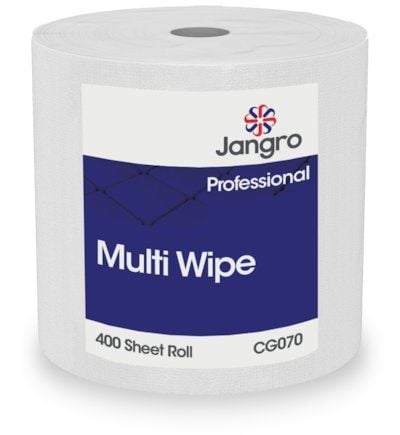 Jangro Professional Multi Wipe Roll - 400 Sheets