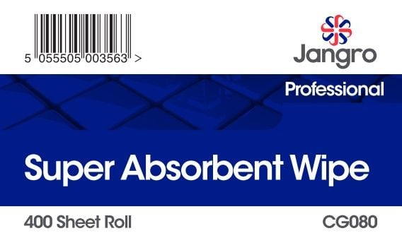 Jangro Professional Super Absorbent Roll - 400 Sheets