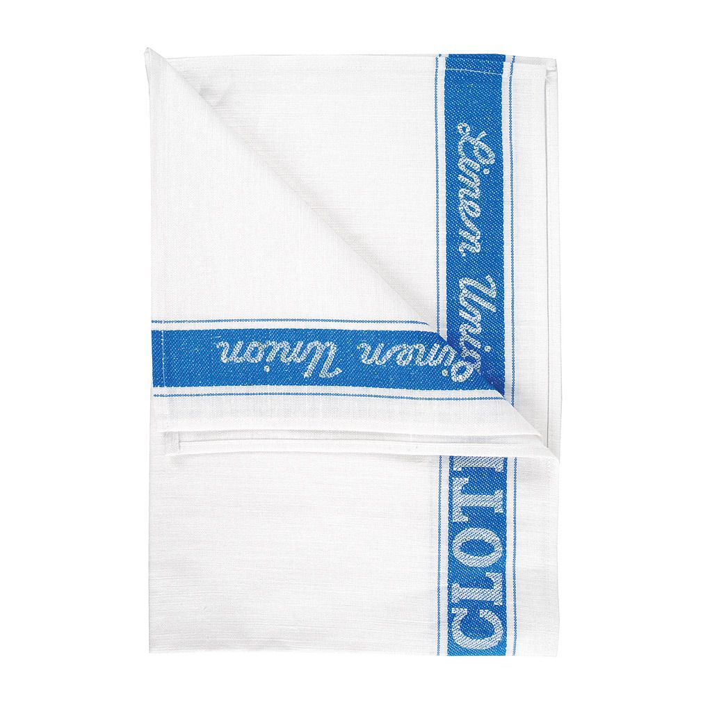 Linen Union Glass Cloth - Blue