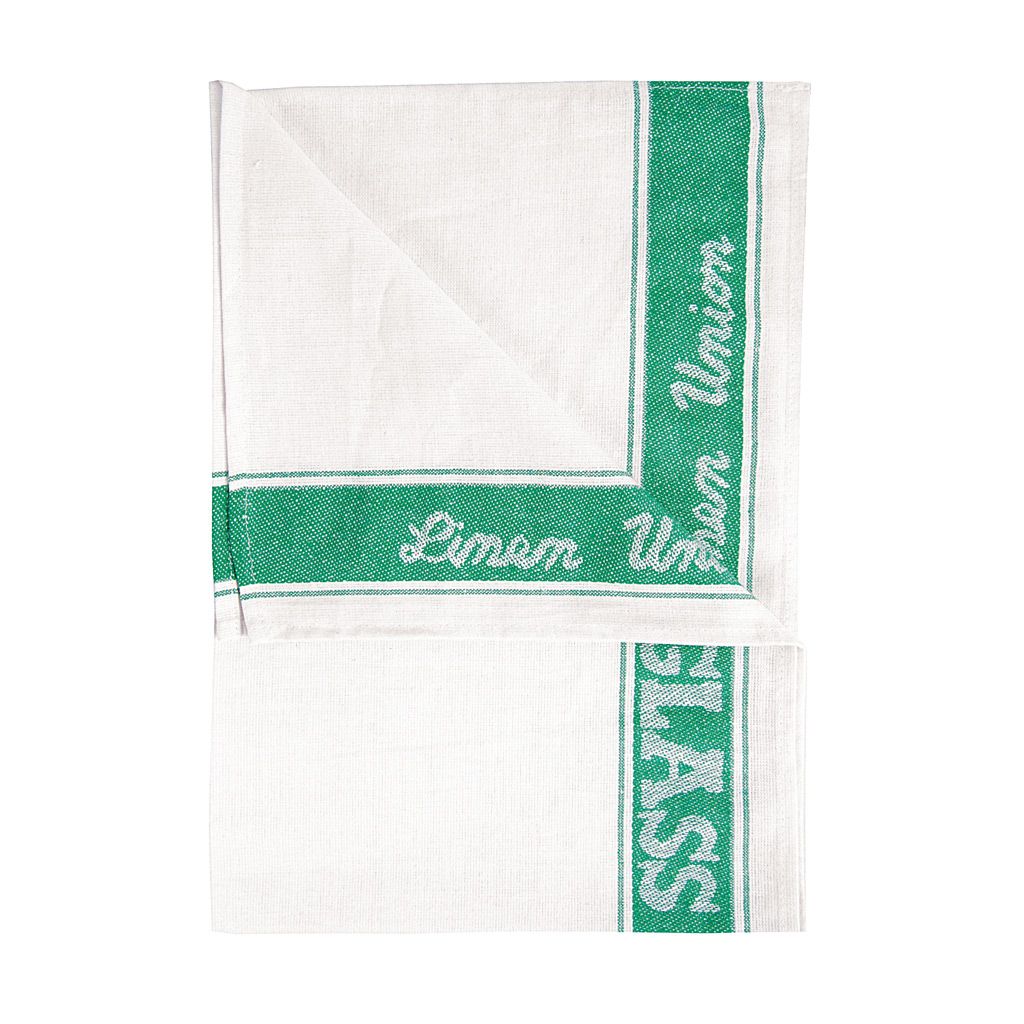 Linen Union Glass Cloth -  Green