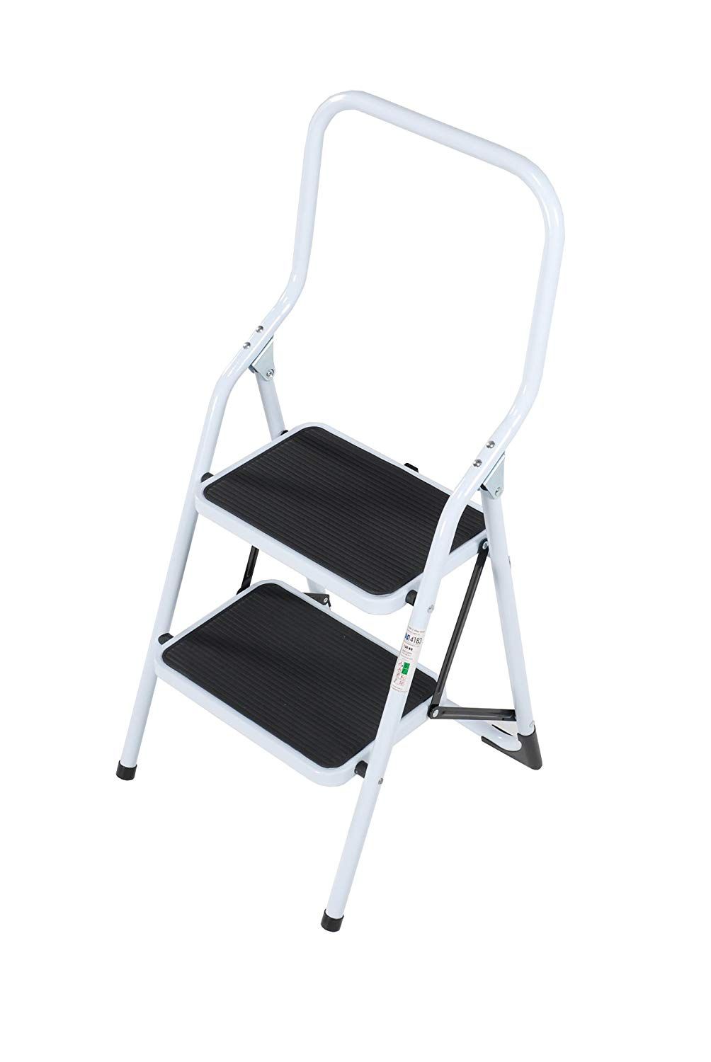 HIGHRAIL-S Steel Safety Step Stool - 2 Tread
