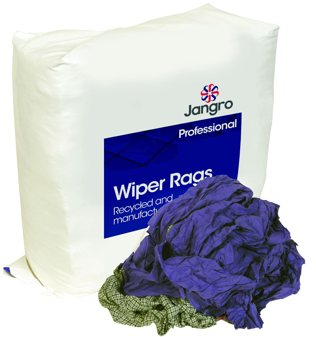 Jangro Professional Yellow Label Wiper Rags - 10kg