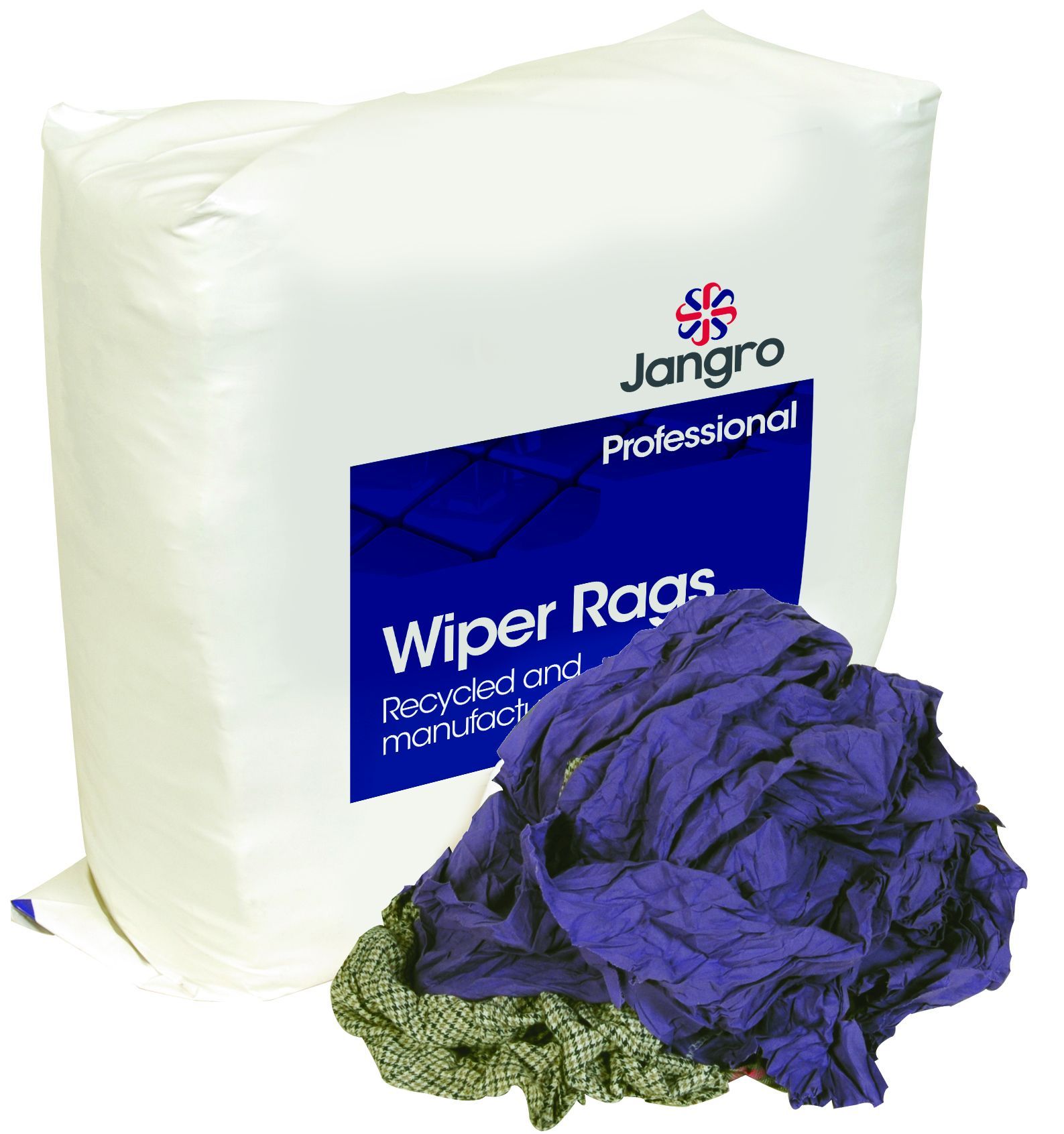 Jangro Professional Yellow Label Wiper Rags - 10kg