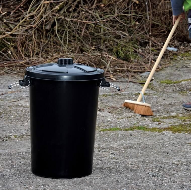 Refuse Bin - 90L - Black
