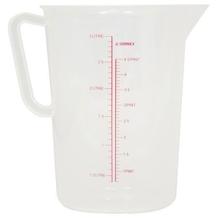 Sunnex Plastic Measuring Jug - 3L