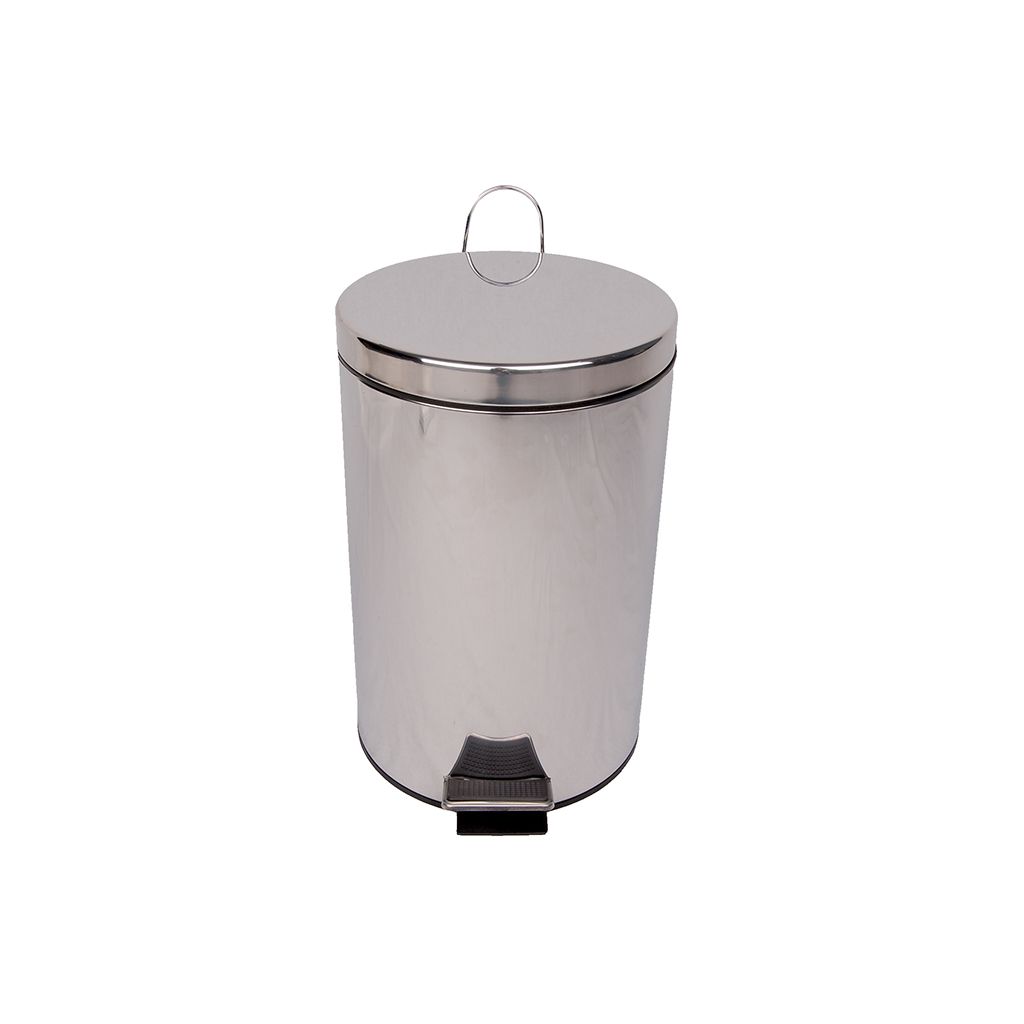 Stainless Steel Pedal Bin - 12L - Silver