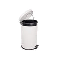 Stainless Steel Pedal Bin - 12L - White
