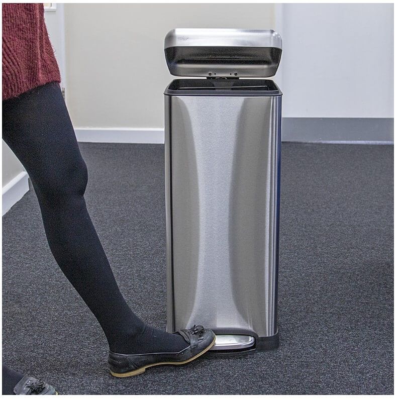 Stainless Steel Soft Close Pedal Bin - 30L