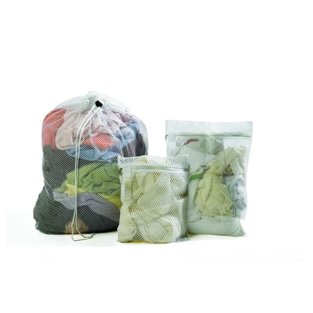 Mesh Drawstring Laundry Bag - With Tag