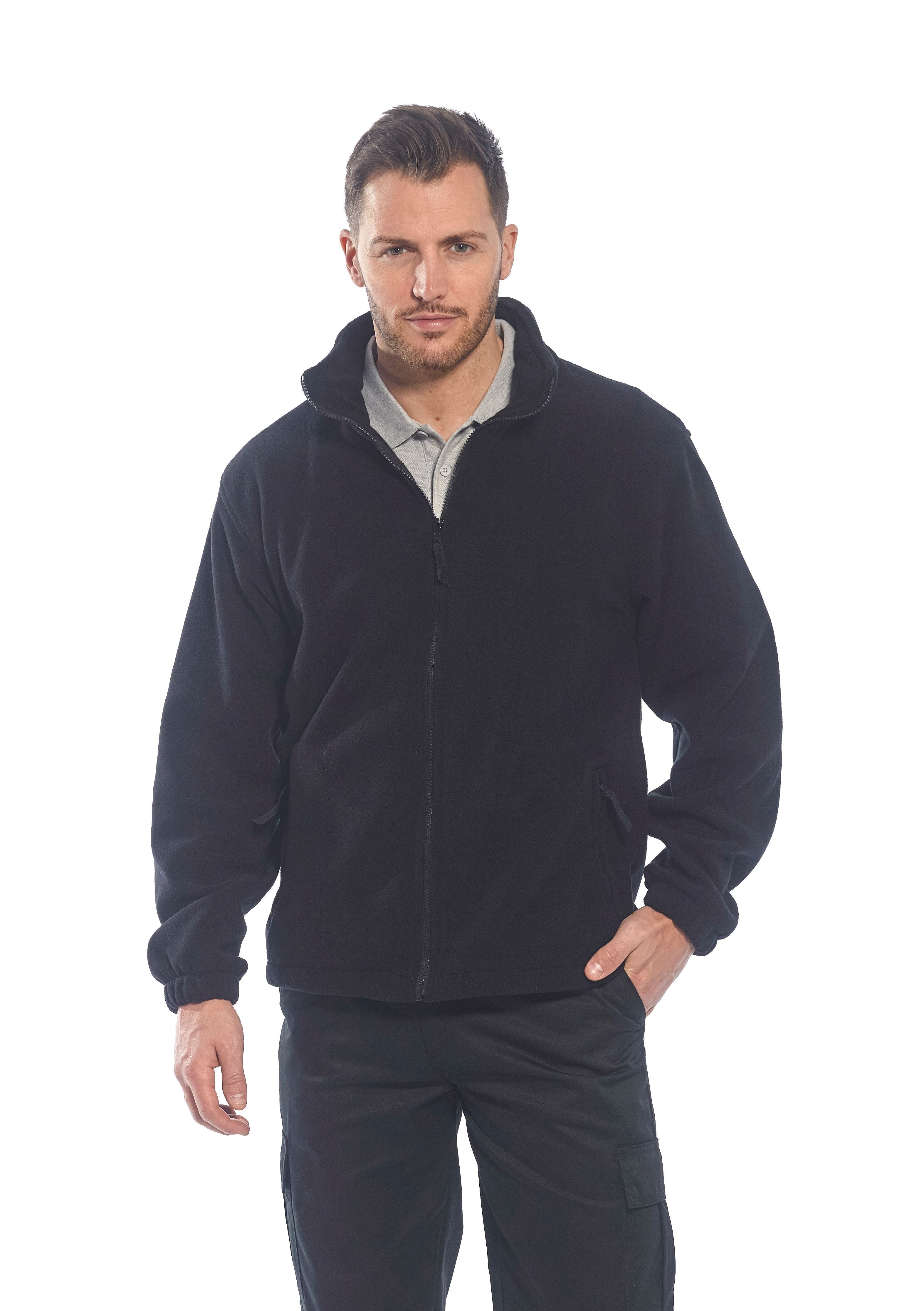 Aran Fleece - L - Black