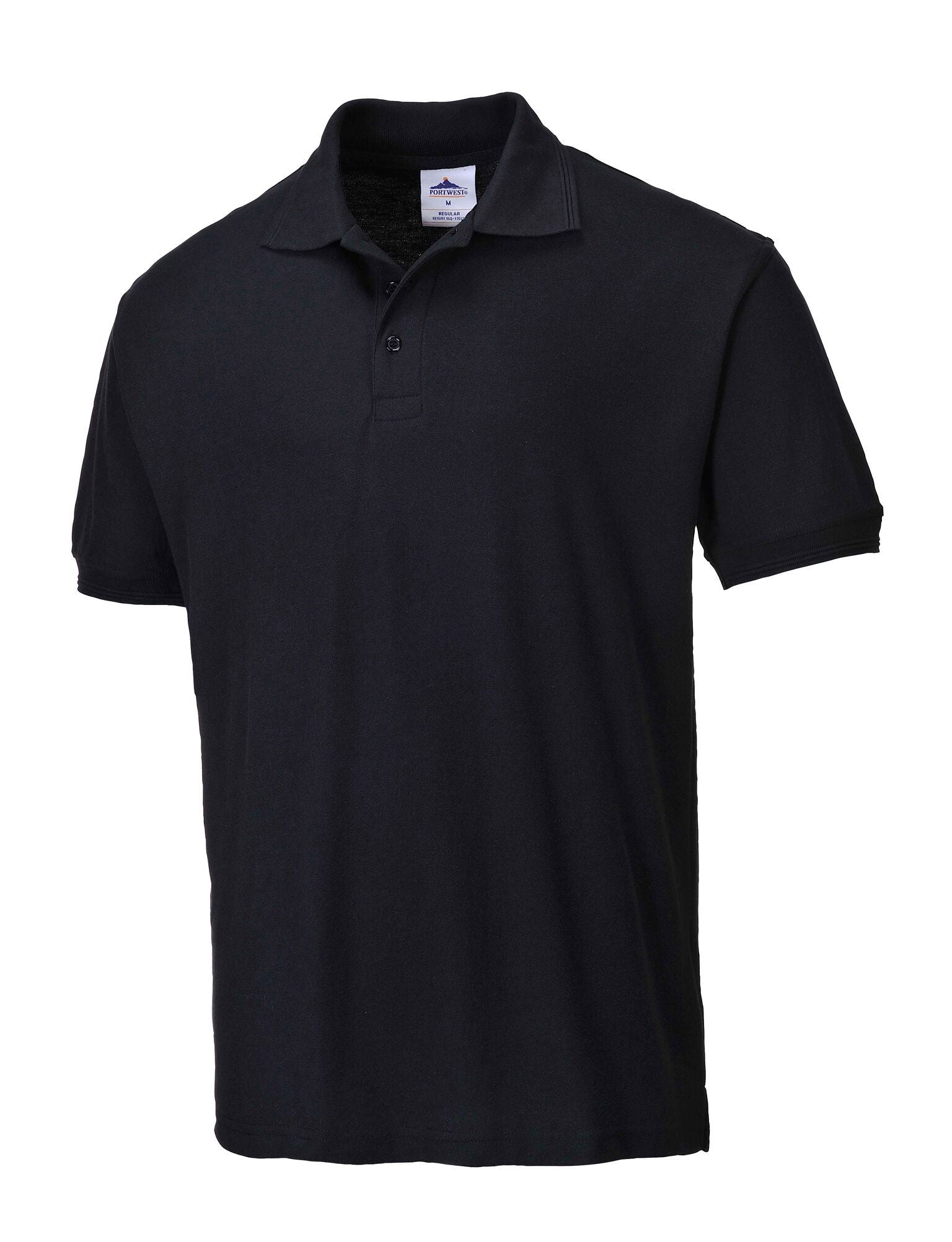 Naples Polo Shirt - XL - Black