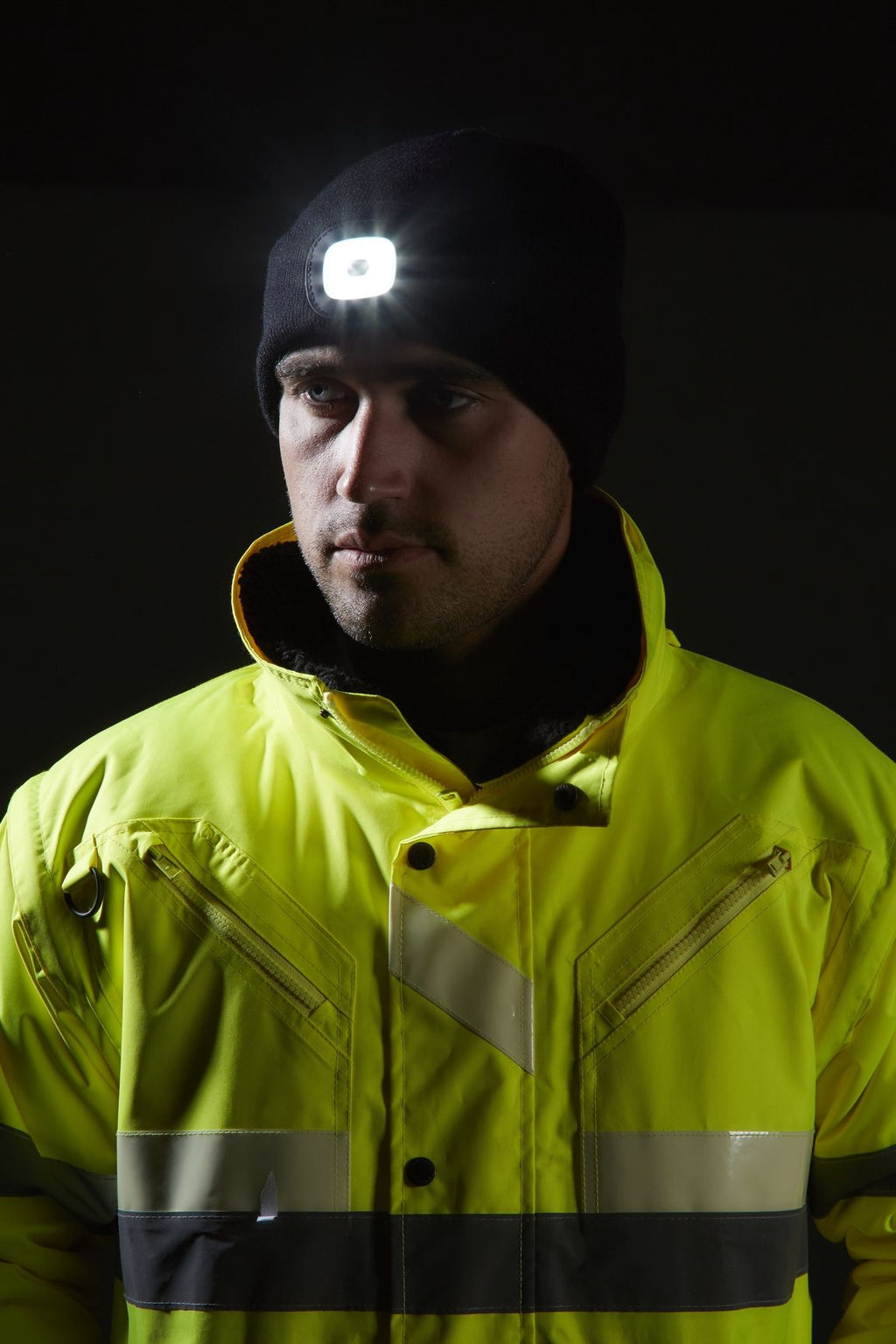 LED Beanie Hat - Black