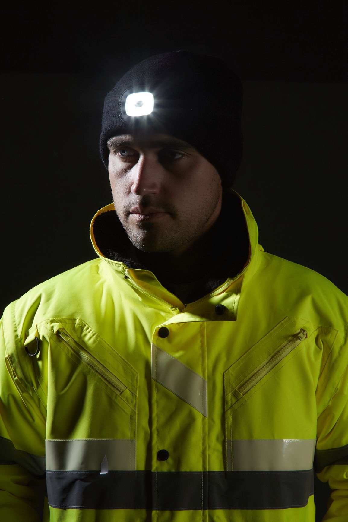 LED Beanie Hat - Black