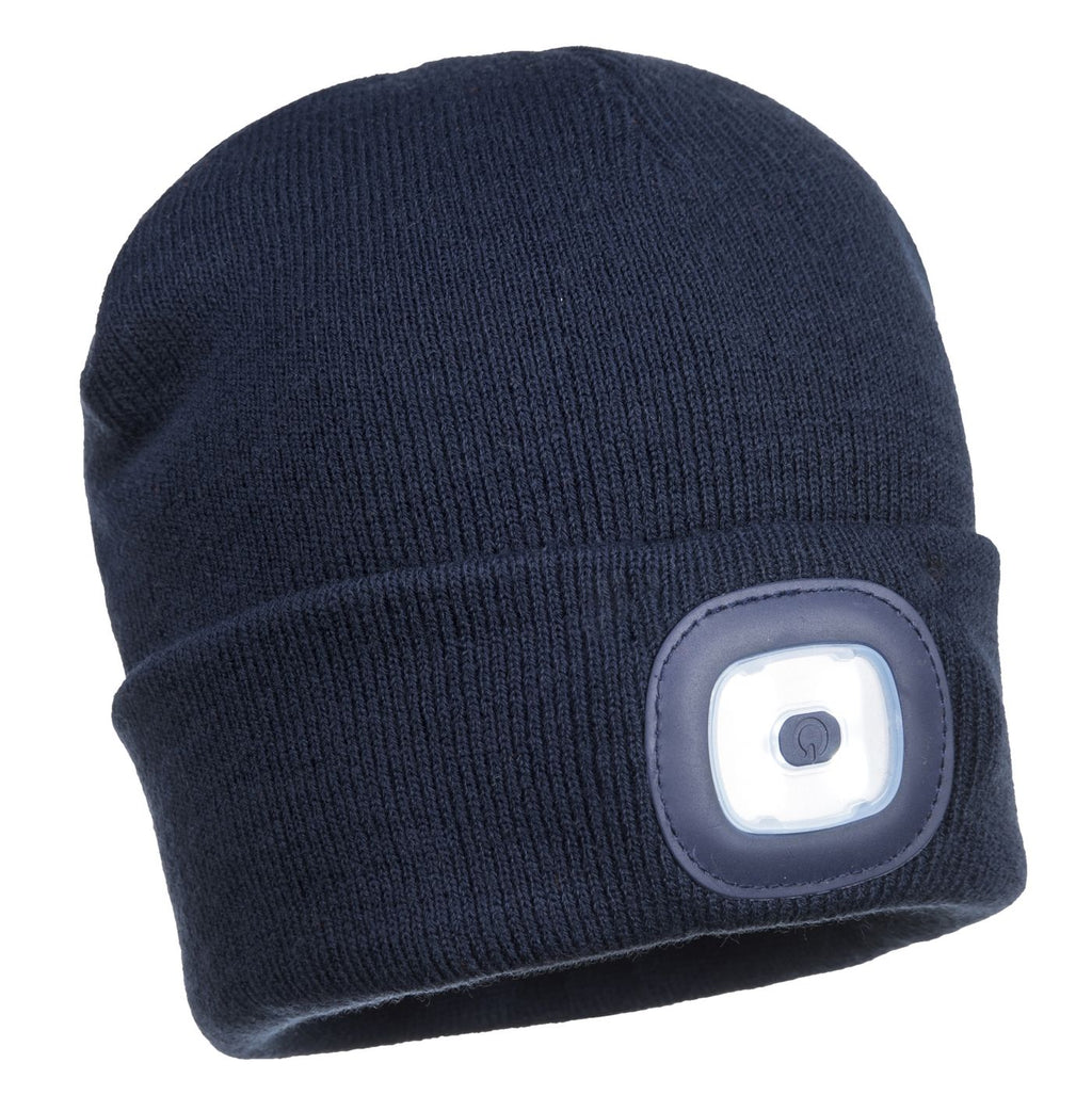 LED Beanie Hat - Navy
